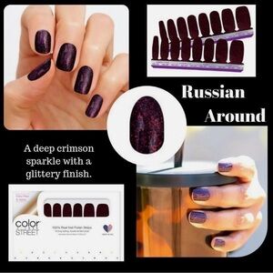 Color Street Nail Polish Strips: Russian Around